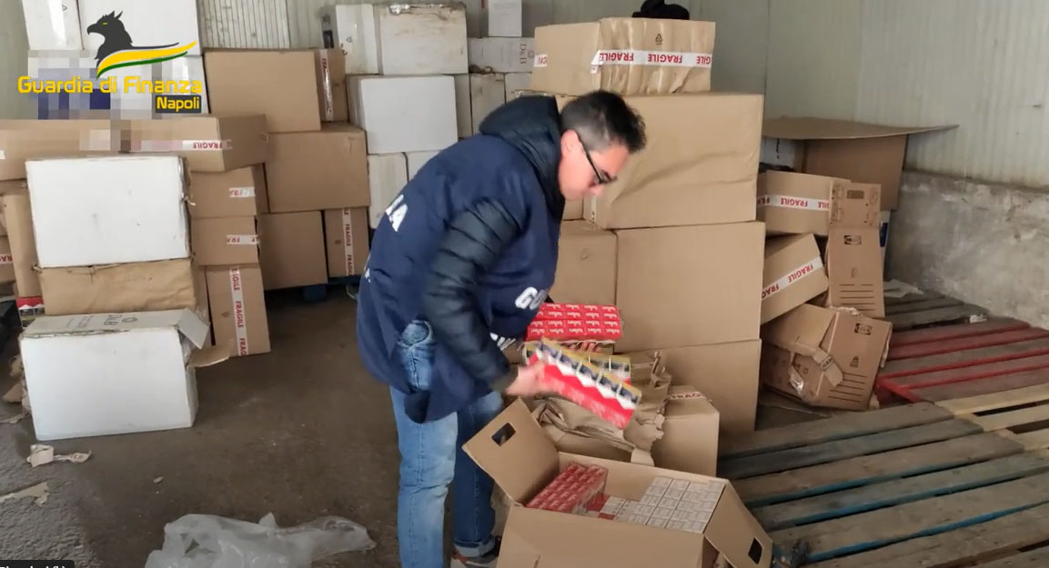 San Marzano - Sequestrate 5 tonnellate di sigarette di contrabbando
