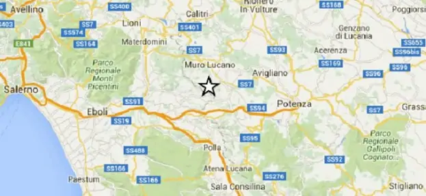 Salerno - Scosse di terremoto al confine con la Basilicata