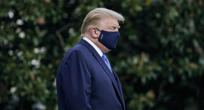 Coronavirus, Donald Trump torna alla Casa Bianca