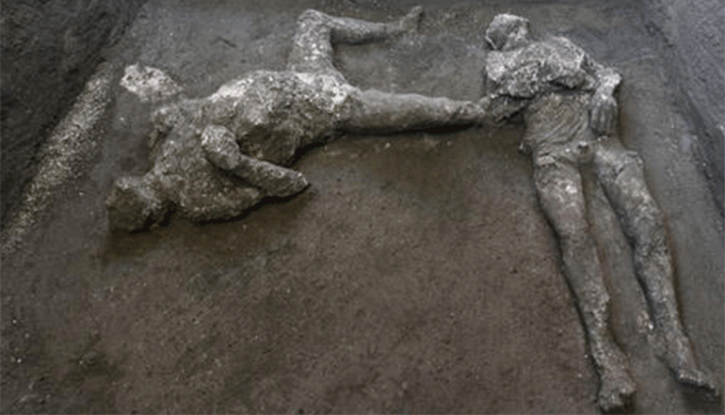 Pompei - Nuova scoperta: trovati corpi integri di due uomini