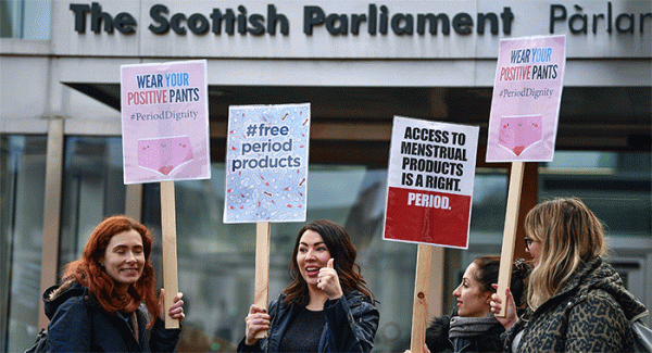In Scozia assorbenti gratis alle donne nel periodo mestruale