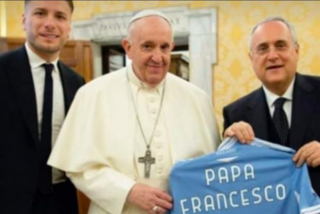 Immobile e Lotito ricevuti dal Papa in udienza privata