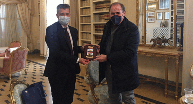 Pompei - Il sindaco Lo Sapio incontra Gabriel Zuchtriegel, direttore dell'area archeologica