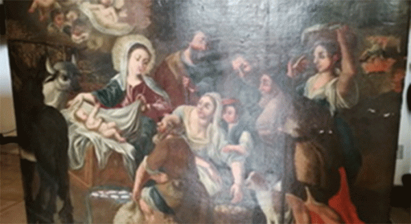 Dipinto trafugato nel 2014 nella chiesa S. Maria delle Grazie restituito dai carabinieri
