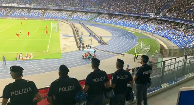 Napoli-Bologna, 3 tifosi denunciati dalla Polizia al"Maradona"