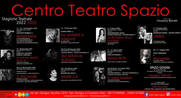 La Stagione Teatrale 2022/2023 del Centro Teatro Spazio di San Giorgio a Cremano