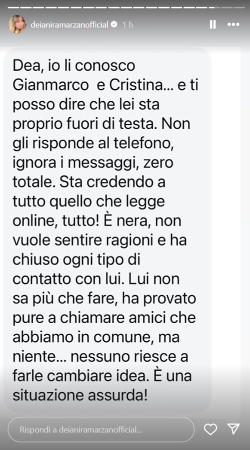 Uomini e Donne, Gianmarco e Cristina in crisi: "Lei è furiosa, ha chiuso ogni contatto"